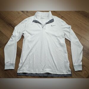 Nike Men's White Long Sleeve Pullover
